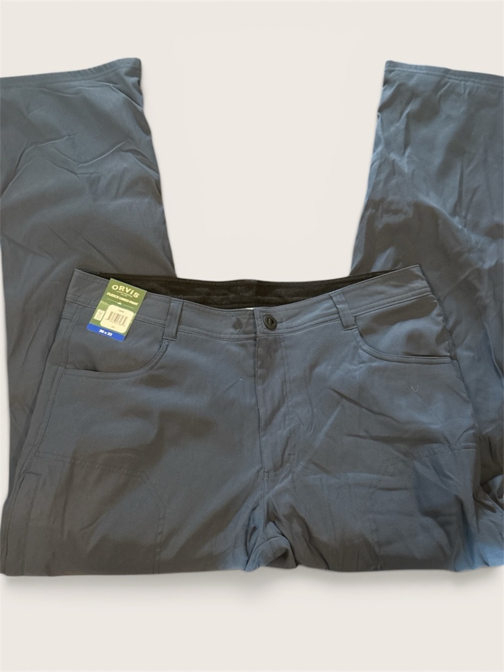 NWT Orvis Men's Slate Blue Fleece Lined Pants